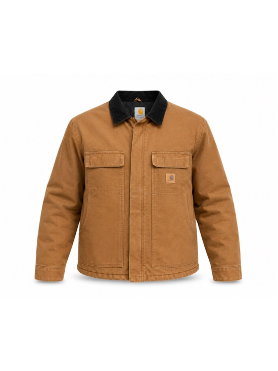 Carhartt Jackets & Blazers - Vtg Carhartt MENS ARCTIC QUILT LINED SANDSTONE TRADITIONAL COAT C26 Sz XL